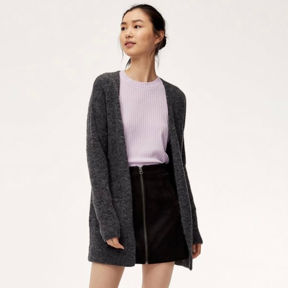 Aritzia Wilfred Free Aronson grey Cardigan Sz: S
